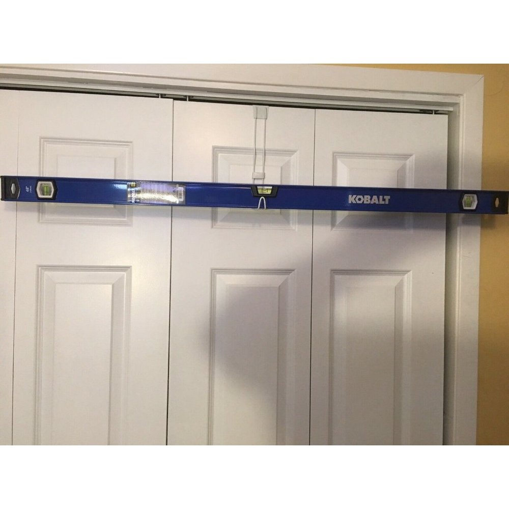 New Kobalt 48” I-Beam Level  High Grade Aluminum Box Beam ‎ Anti Shock End Caps